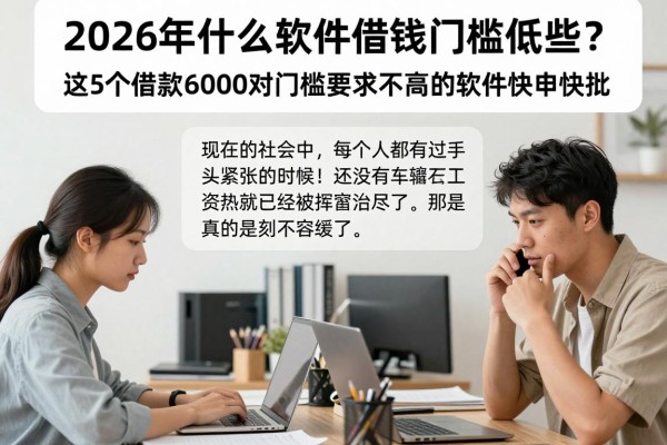 2026年什么软件借钱门槛低些？这5个借款6000对门槛要求不高的软件快申快批！