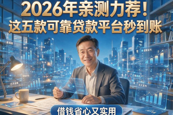 2026年亲测力荐！这五款可靠贷款平台秒到账，借钱省心又实用