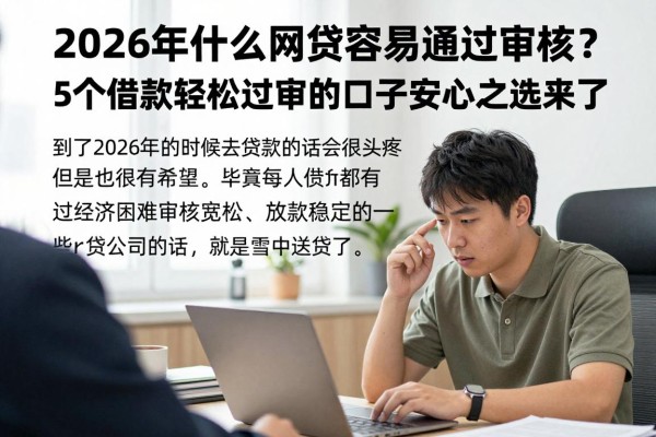 2026年什么网贷容易通过审核?5个借款轻松过审的口子安心之选来了!