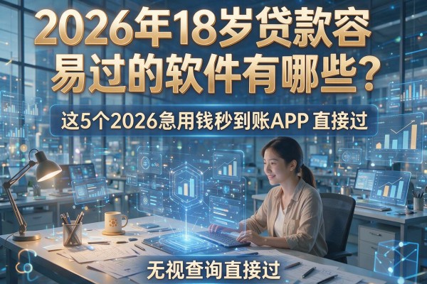 2026年18岁贷款容易过的软件有哪些？这5个2026急用钱秒到账APP，无视查询直接过！