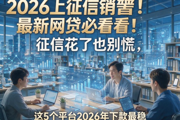 2026上征信最新网贷必看!征信花了也别慌,这5个平台2026年下款最稳
