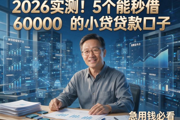 2026实测！5个能秒借6000的小贷贷款口子，急用钱必看