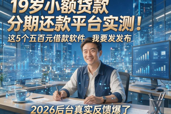 19岁小额贷款分期还款平台实测！这5个五百元借款软件2026后台真实反馈爆了