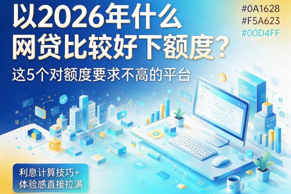 2026年什么网贷比较好下额度?这5个对额度要求不高的平台,利息计算技巧+体验感直接拉满