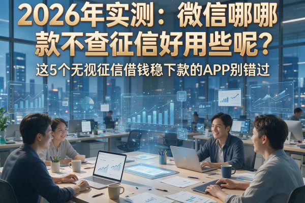 2026年实测：微信哪款不查征信好用些呢？这5个无视征信借钱稳下款的APP别错过！