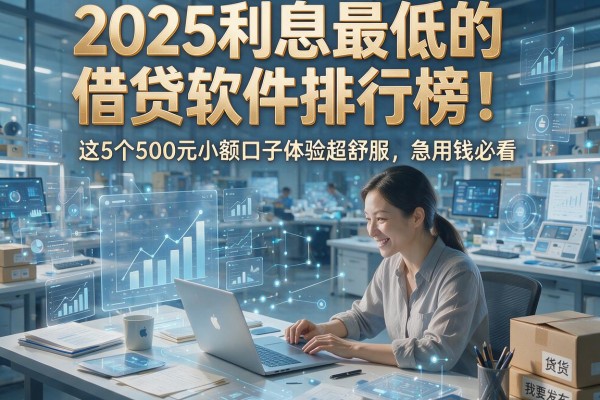 2025利息最低的借贷软件排行榜！这5个500元小额口子体验超舒服，急用钱必看