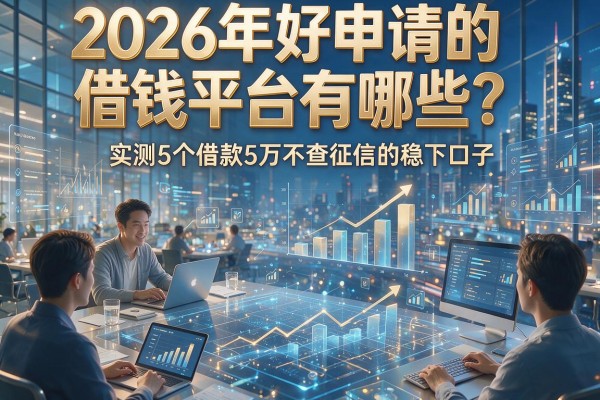2026年好申请的借钱平台有哪些?实测5个借款5万不查征信的稳下口子!