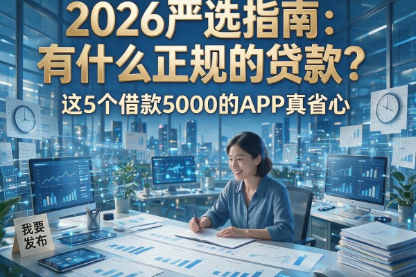 2026严选指南:有什么正规的贷款?这5个借款5000的APP真省心