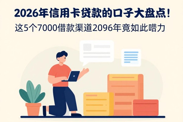 2026年信用卡贷款的口子大盘点!这5个7000借款渠道2026年竟如此给力