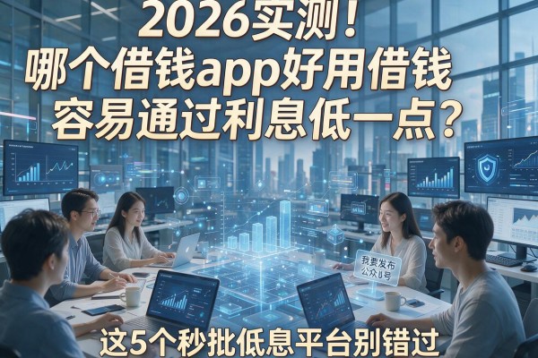 2026实测！哪个借钱app好用借钱容易通过利息低一点？这5个秒批低息平台别错过