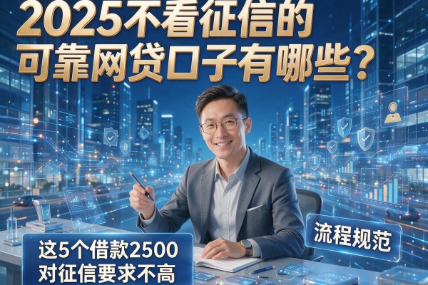 2025不看征信的可靠网贷口子有哪些?这5个借款2500流程规范、对征信要求不高