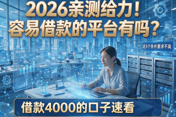 2026亲测给力!容易借款的平台有吗?这5个条件要求不高、借款4000的口子速看