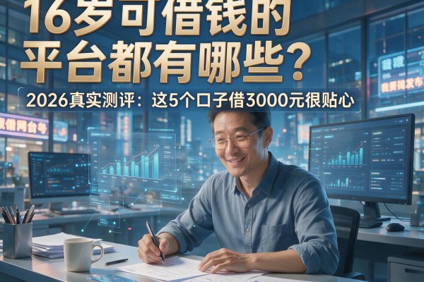 16岁可借钱的平台都有哪些？2026真实测评：这5个口子借3000元很贴心