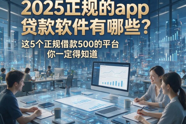 2025正规的app贷款软件有哪些?这5个正规借款500的平台你一定得知道