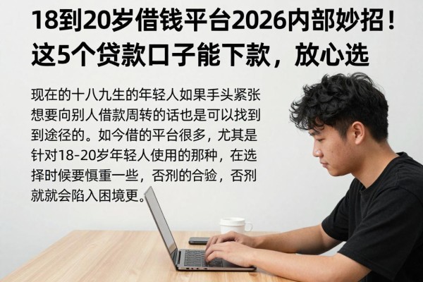 18到20岁借钱平台2026内部妙招！这5个贷款口子能下款，放心选