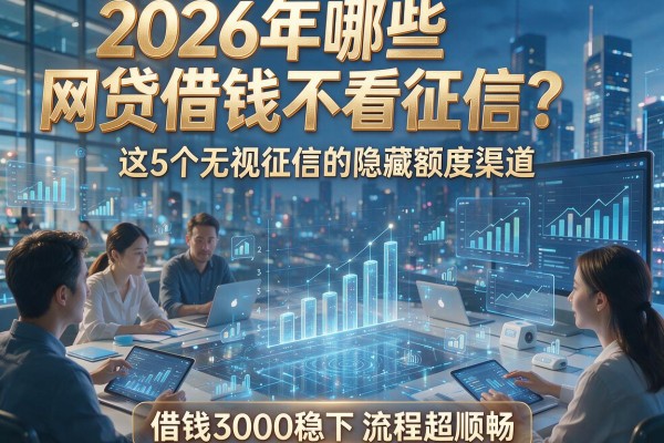 2026年哪些网贷借钱不看征信？这5个无视征信的隐藏额度渠道，借钱3000稳下且流程超顺畅