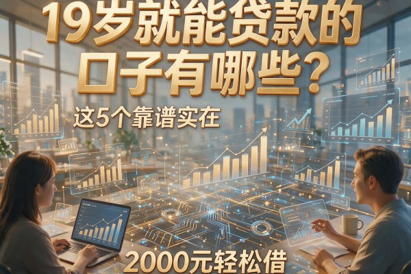 19岁就能贷款的口子有哪些?这5个靠谱实在,2000元轻松借!