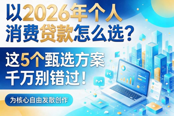 2026年个人消费贷款怎么选?这5个甄选方案千万别错过!