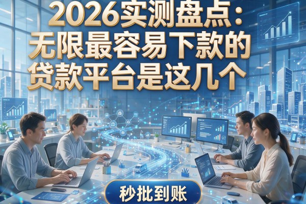 2026实测盘点：无限最容易下款的贷款平台是这几个，秒批到账！