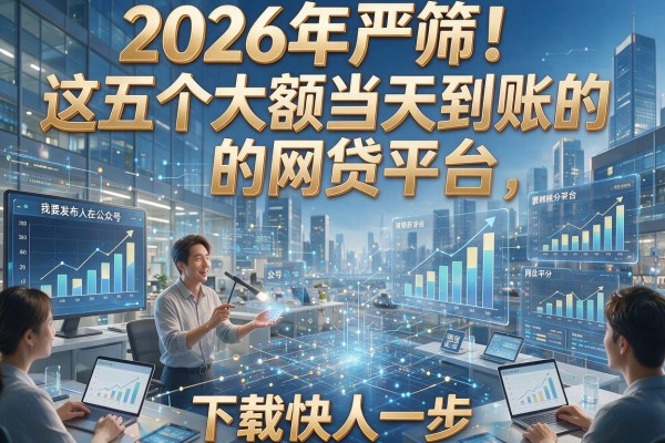 2026年严筛!这五个大额当天到账的网贷平台,下款快人一步