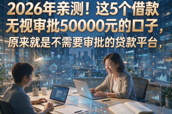 2026年亲测!这5个借款无视审批50000元的口子,原来就是不需要审批的贷款平台