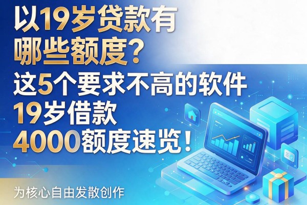 19岁贷款有哪些额度？这5个要求不高的软件，19岁借款4000额度速览！