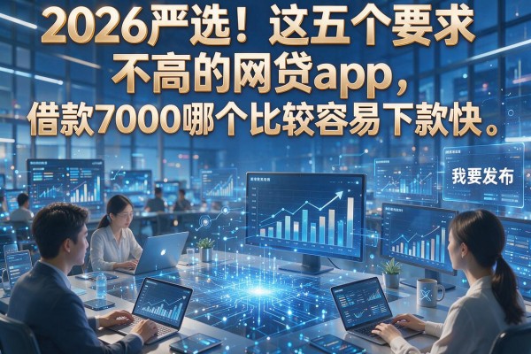 2026严选!这五个要求不高的网贷app,借款7000哪个比较容易下款快