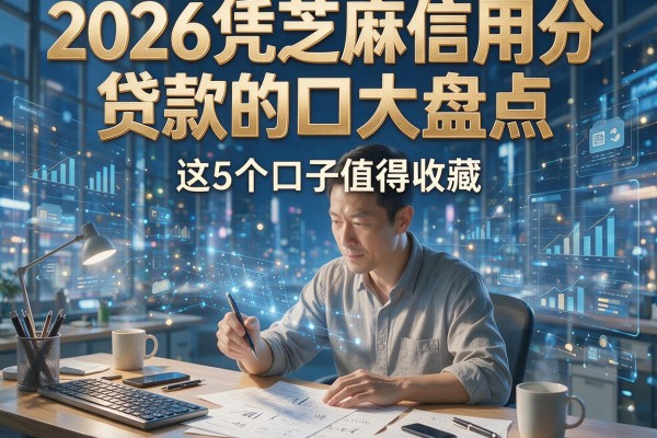 2026凭芝麻信用分贷款的口大盘点,这5个口子值得收藏!