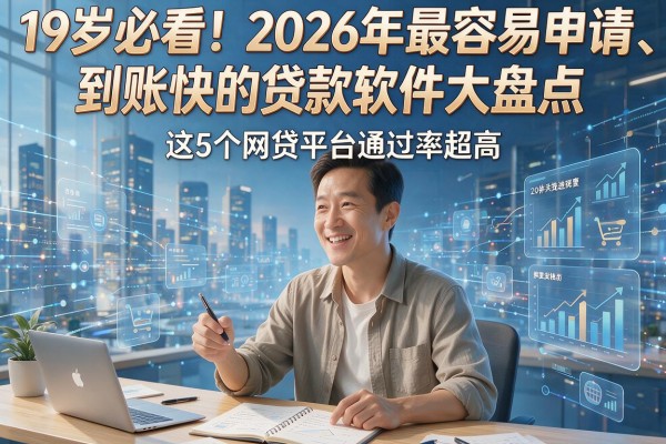 19岁必看!2026年最容易申请、到账快的贷款软件大盘点,这5个网贷平台通过率超高!