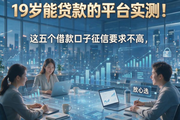 19岁能贷款的平台实测！这五个借款口子征信要求不高，放心选