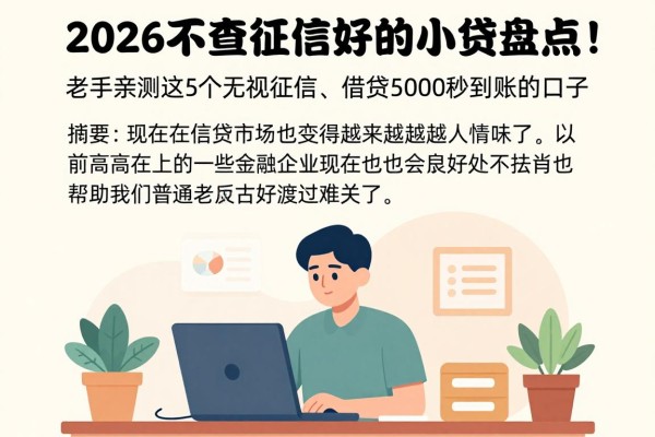 2026不查征信好的小贷盘点!老手亲测这5个无视征信、借钱5000秒到账的口子
