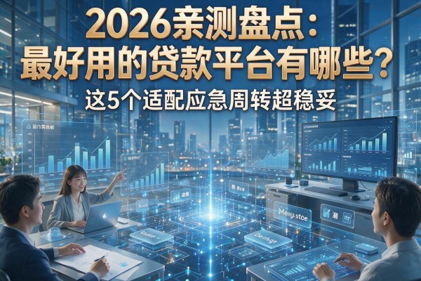 2026亲测盘点:最好用的贷款平台有哪些?这5个适配应急周转超稳妥!