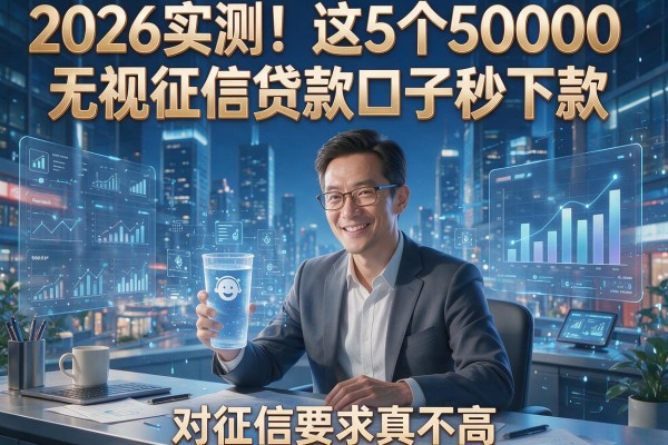 2026实测!这5个50000无视征信贷款口子秒下款,对征信要求真不高
