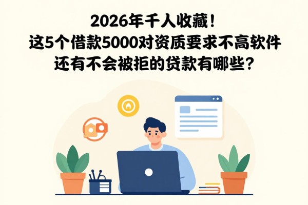 2026年千人收藏！这5个借款5000对资质要求不高软件，还有不会被拒的贷款有哪些？