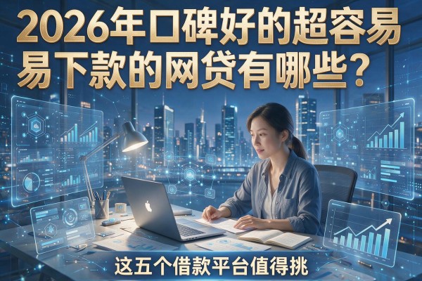 2026年口碑好的超容易下款的网贷有哪些？这五个借款平台值得挑！