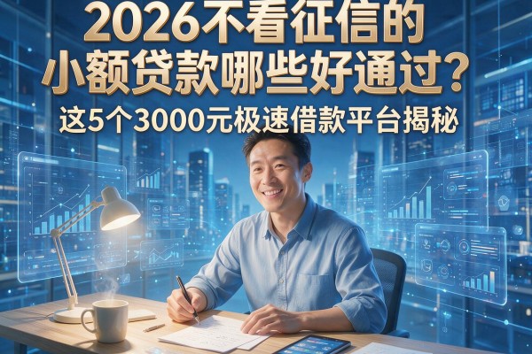 2026不看征信的小额贷款哪些好通过?这5个3000元极速借款平台揭秘
