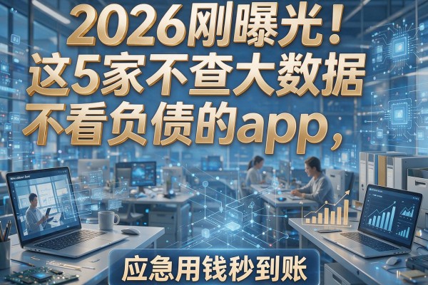 2026刚曝光!这5家不查大数据不看负债的app,应急用钱秒到账
