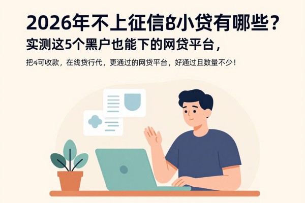 2026年不上征信的小贷有哪些?实测这5个黑户也能下款的网贷平台,好通过且数量不少!