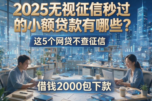 2025无视征信秒过的小额贷款有哪些？这5个网贷不查征信，借钱2000包下款