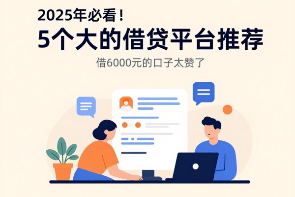 2025年必看!5个大的借贷平台推荐,借6000元的口子太赞了