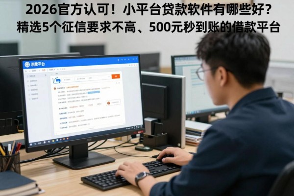 2026官方认可！小平台贷款软件有哪些好？精选5个征信要求不高、500元秒到账的借款平台