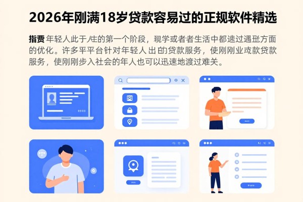 18岁必看!2026年刚满18岁贷款容易过的正规软件精选,这五个平台19岁也能稳过