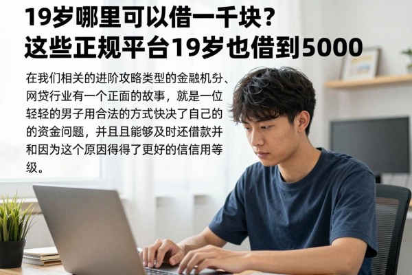 19岁哪里可以借一千块？这些正规平台19岁也能借到5000