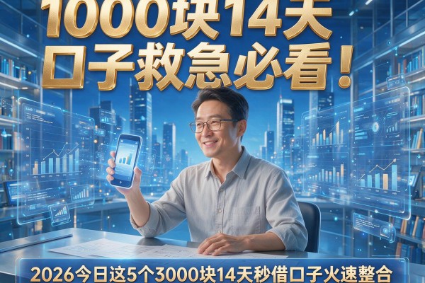 1000块14天口子救急必看!2026今日这5个3000块14天秒借口子火速整合