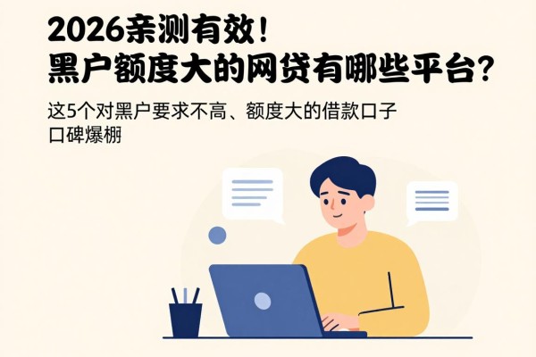 2026亲测有效!黑户额度大的网贷有哪些平台?这5个对黑户要求不高、额度大的借款口子口碑爆棚
