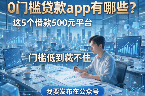0门槛贷款app有哪些？这5个借款500元平台门槛低到藏不住！