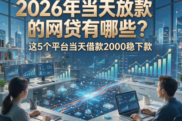 2026年当天放款的网贷有哪些？这5个平台当天借款2000稳下款！