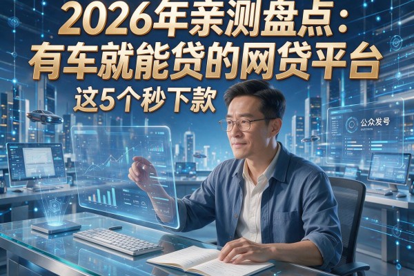 2026年亲测盘点:有车就能贷的网贷平台,这5个秒下款!