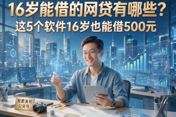 16岁能借的网贷有哪些？这5个软件16岁也能借500元