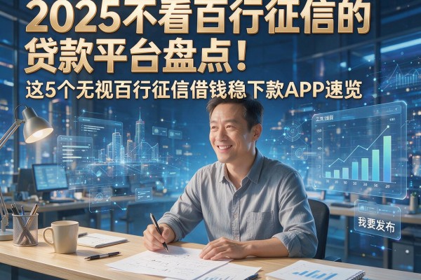 2025不看百行征信的贷款平台盘点!这5个无视百行征信借钱稳下款APP速览